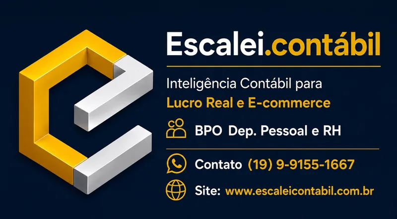 Escalei Contábil — cartão de visita