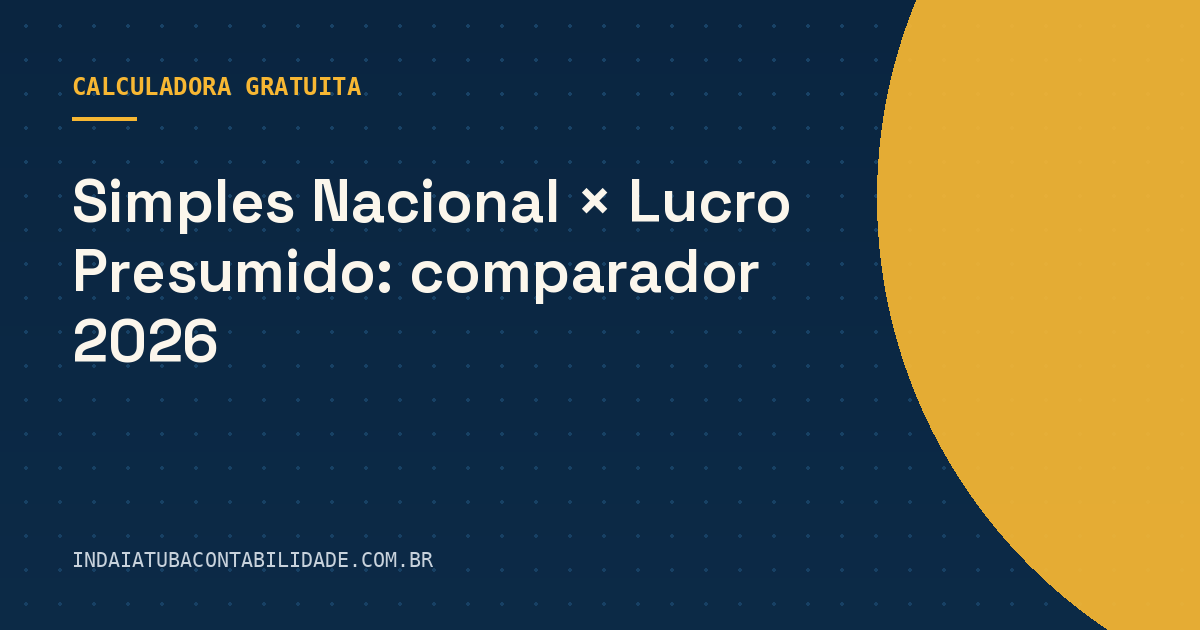 Simples × Lucro Presumido