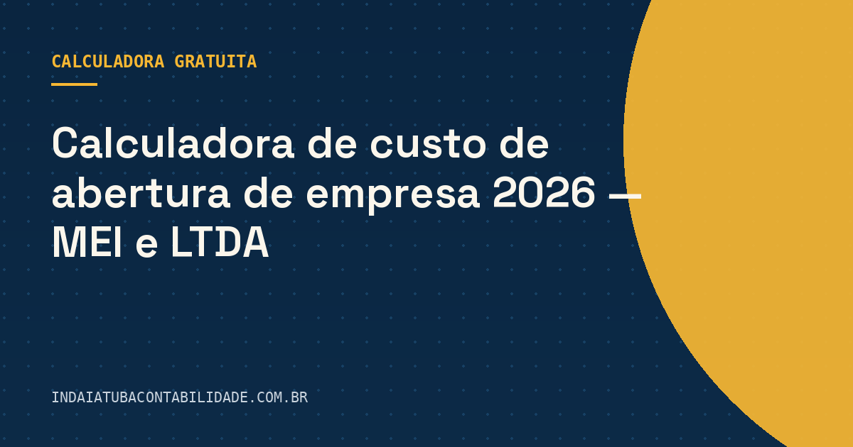 Custo de abertura