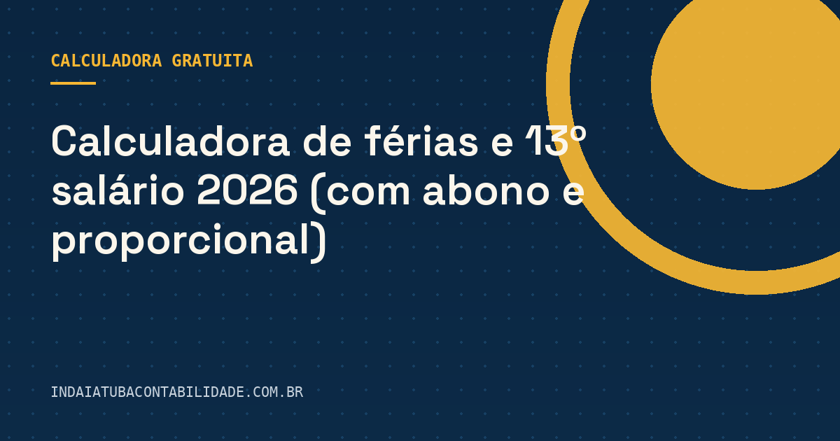 Férias e 13º