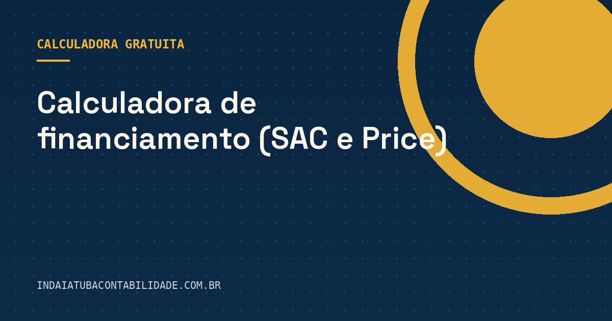 Financiamento (SAC e Price)