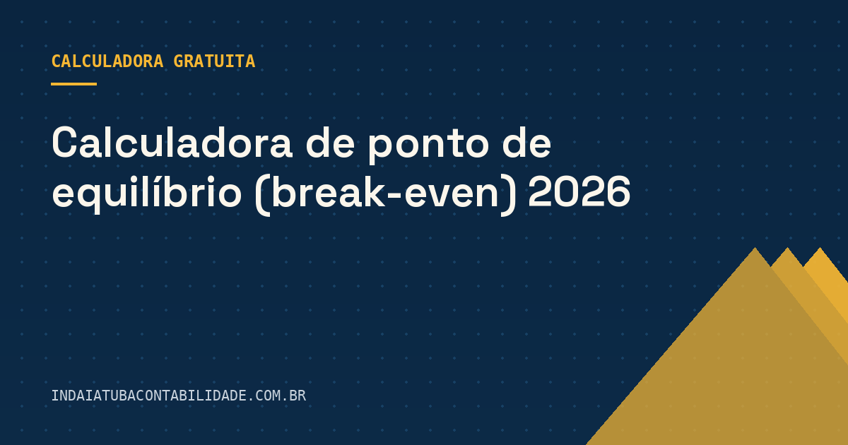 Ponto de equilíbrio