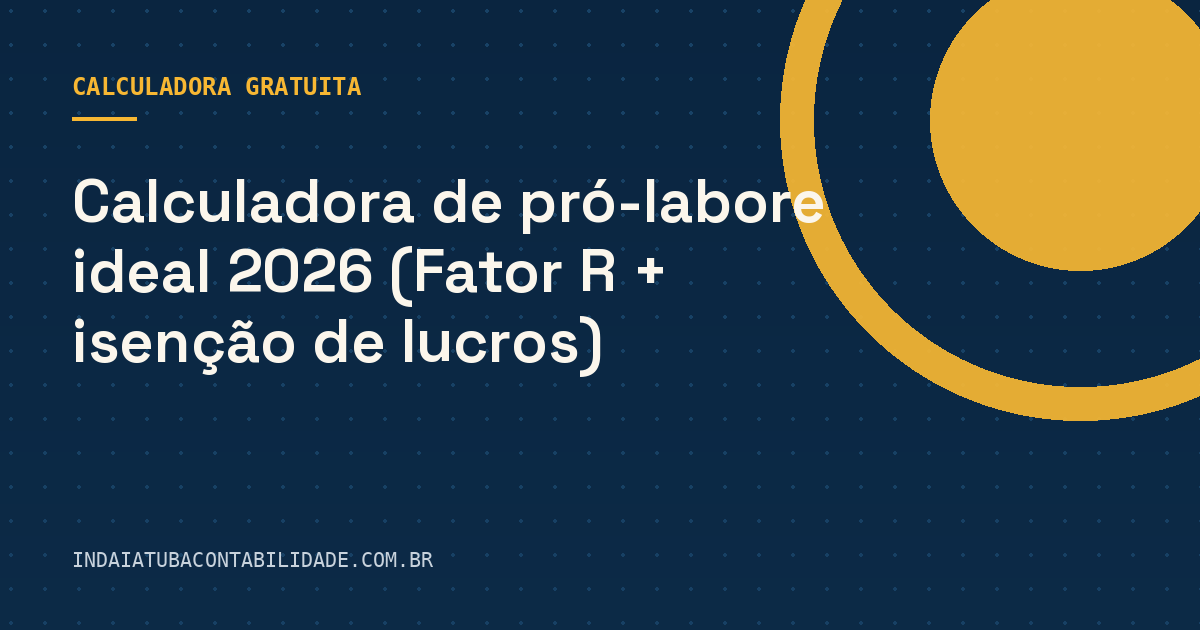 Pró-labore ideal