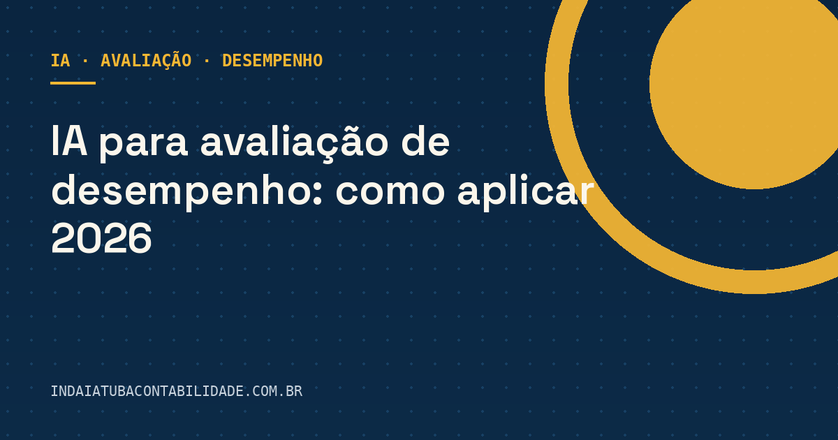IA para avaliação de desempenho: como aplicar 2026