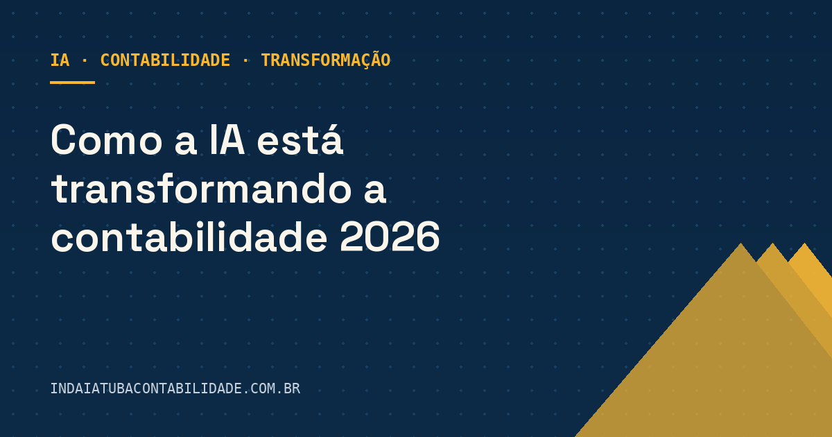 Como a IA está transformando a contabilidade 2026
